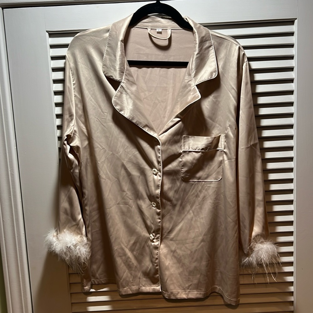 Champagne colored sleep top